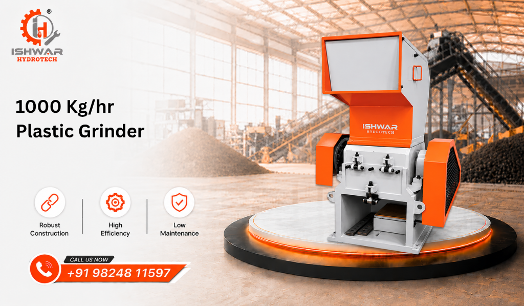 1000 Kg/hr Plastic Grinder