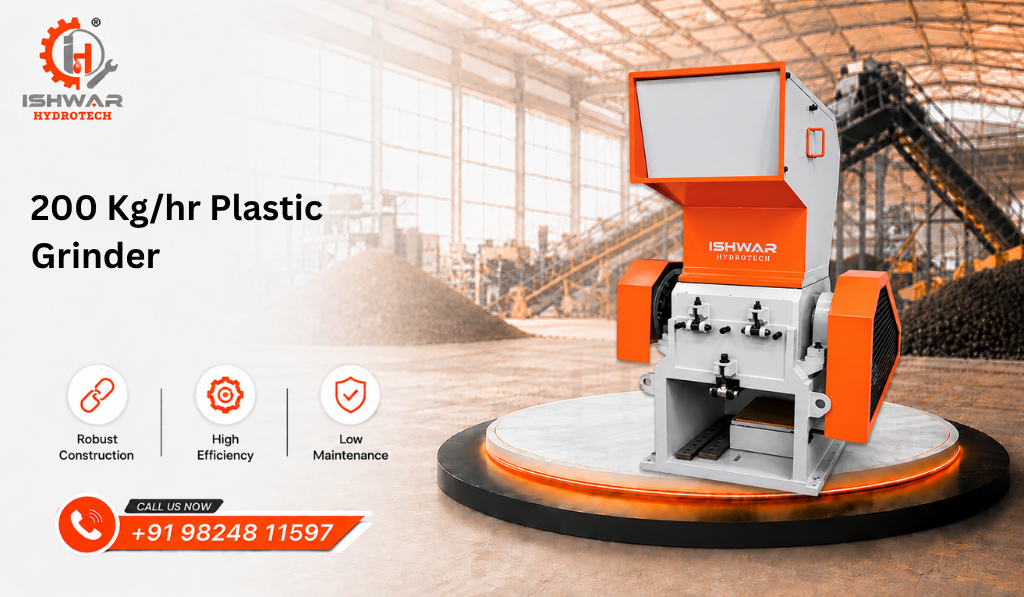 200 Kg/hr Plastic Grinder