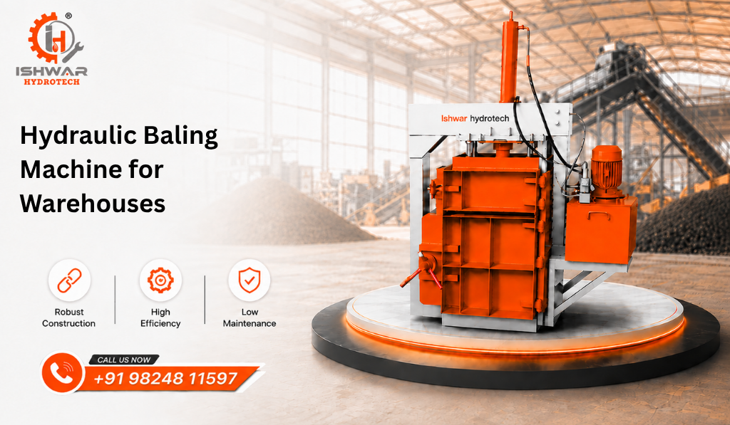 Hydraulic Baling Machine for Warehouses
