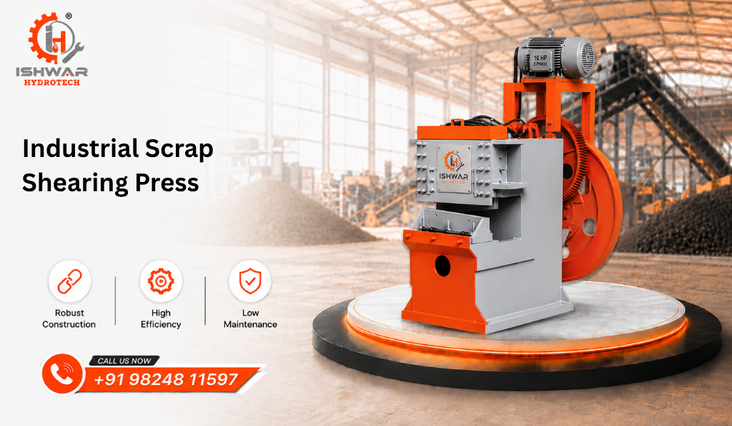 Industrial Scrap Shearing Press
